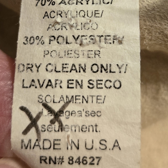 Vintage Natural Reflections Faux Fur Faux Suede Horse Jacket Cream Tan USA - Picture 8 of 8